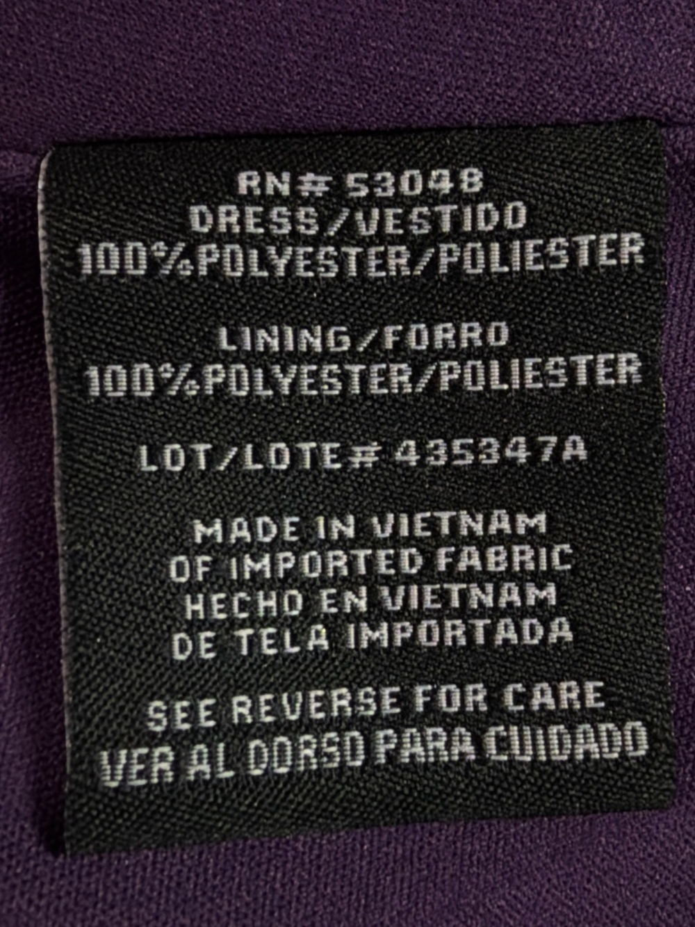 Night Way Collections Deep Purple Velvet Burnout pattern Maxi Dress EC  size 16W - Picture 9 of 10